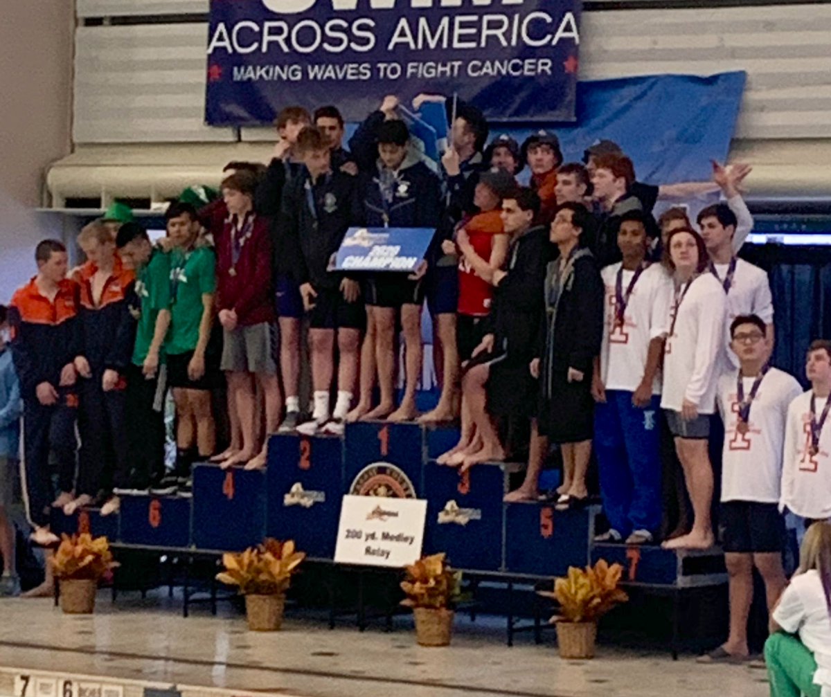 IV_SwimAndDive's tweet photo. NYSPHAA 200 Medley Relay - Chenango Valley takes 3rd place in public schools and 4th place in Federation.  Corning takes 5th in public schools - Great start Section IV!! https://t.co/YvDVm9ERbK