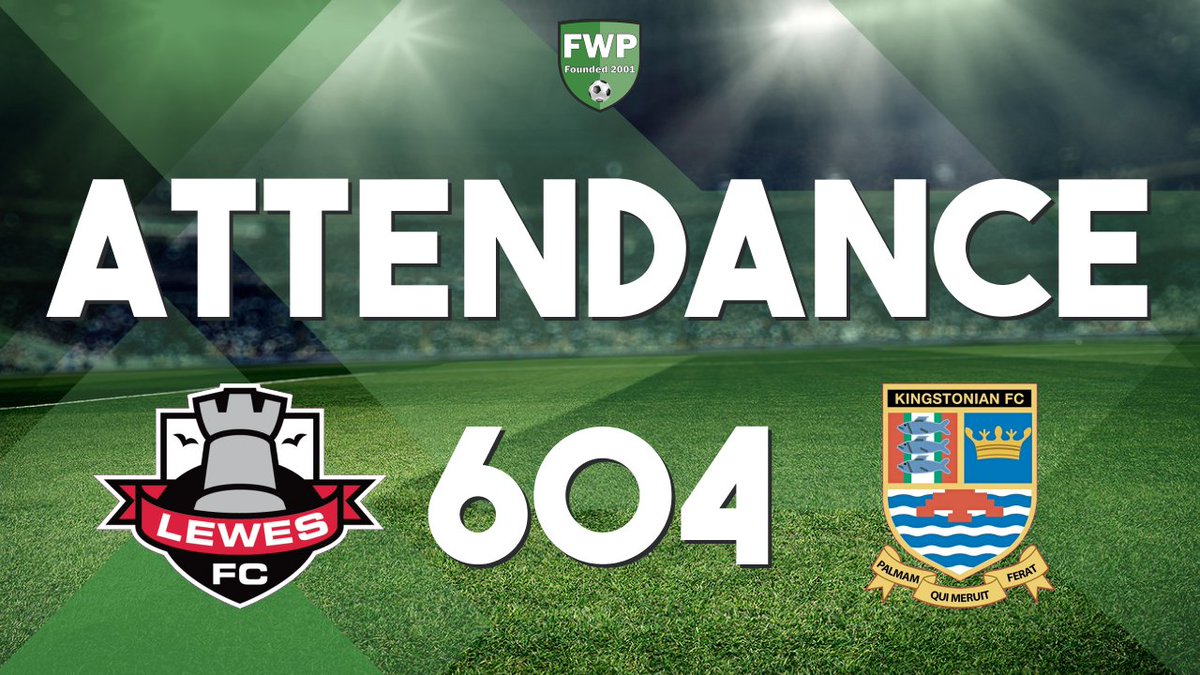 FWPLewes's tweet photo. ATTENDANCE: @FWPLewes v @FWPKingstonian - 604 https://t.co/zvAxTyUjmn https://t.co/jikmUpJ8Xn