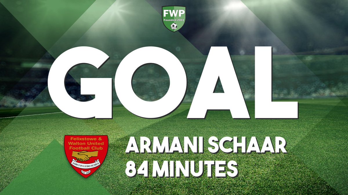 FWPGraysAth's tweet photo. GOAL: @FWPGraysAth 1-1 FELIXSTOWE &amp; WALTON UNITED - Armani Schaar (84') https://t.co/nzAz0mv3v0 https://t.co/1pDvrtuEq9