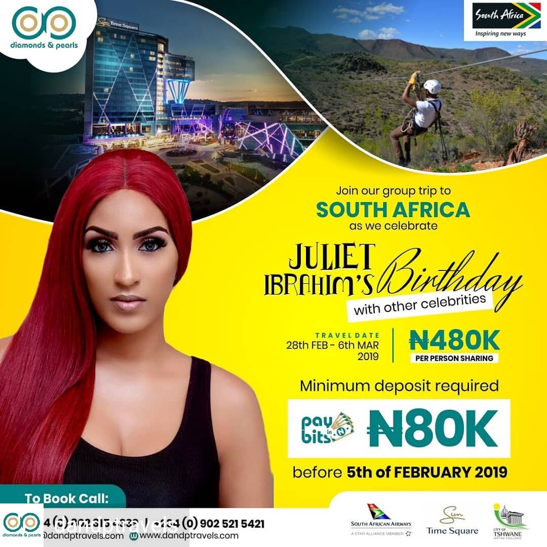 This time last year... We worked with our amazing partners for a sales campaign which saw public figure <a href="/julietibrahim/">Juliet Ibrahim</a> and a group of her celebrity friends and fans travelling from Nigeria to celebrate her birthday and explore Tshwane over 5 days. #xploretshwane