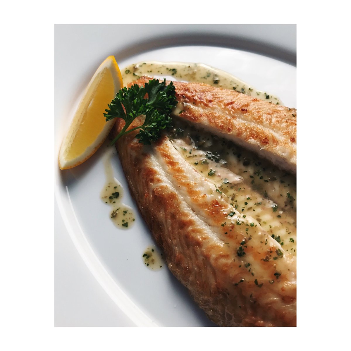 May your Saturday be solely delicious. Dover Sole Meunière, wild caught off the coast of Brittany, serves two. Boned and sauced tabeside on the gueridon. #TheSurfClubRestaurant #TheSurfClubMiamiBeach #SurfsUpSince1930