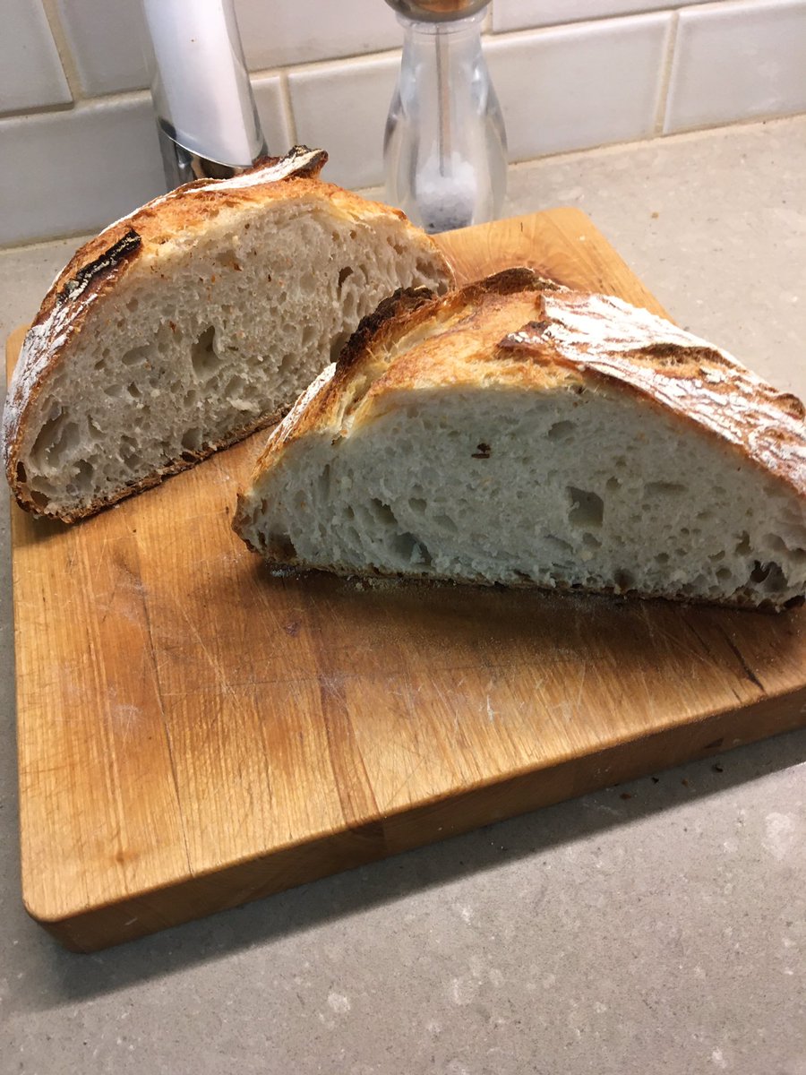 standorsett's tweet photo. Morning bread baking with Chandler is done. Now to devour it. https://t.co/1JD0Abw6Il