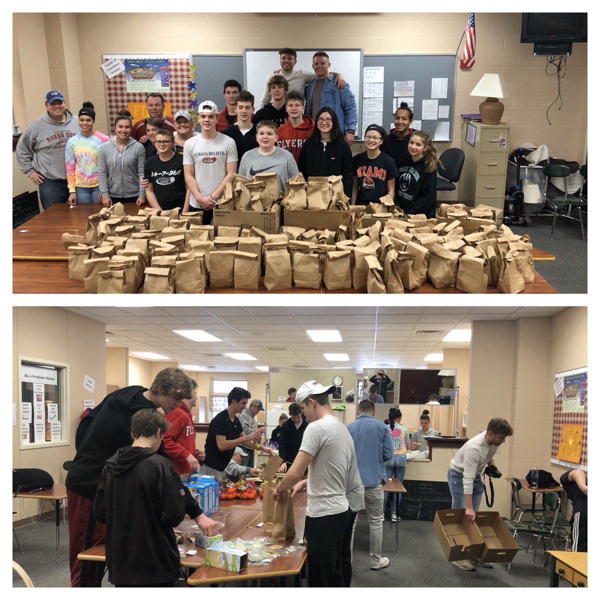 Early this morning a group of Bees boys and girls basketball players made up 200 meals for the homeless to help Bees Alumni Danny Auble and his “live your dash” movement. So proud of this group. Please learn more about Danny’s cause on Instagram @liveyourdashmovement