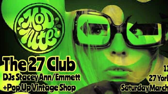 Tonight! 🎶MOTOWN•SOUL•R&B•60’s CLASSICS🎶 💥DJs Stacey Ann & Emmett + guests💥 🎯 11pm/$5 •First Saturday of Every Month @ The 27 Club Ottawa• 📸 instagram: @modnite #modnite eventbrite.ca/e/mod-nite-196…