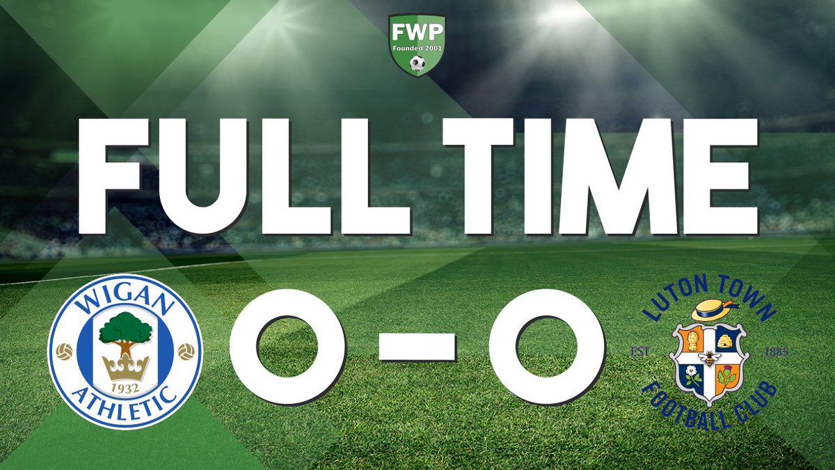 FWPWigan's tweet photo. FULL-TIME: @FWPWigan 0-0 @FWPLutonTown https://t.co/LVOuXU0Byp https://t.co/JSsW96BSVp