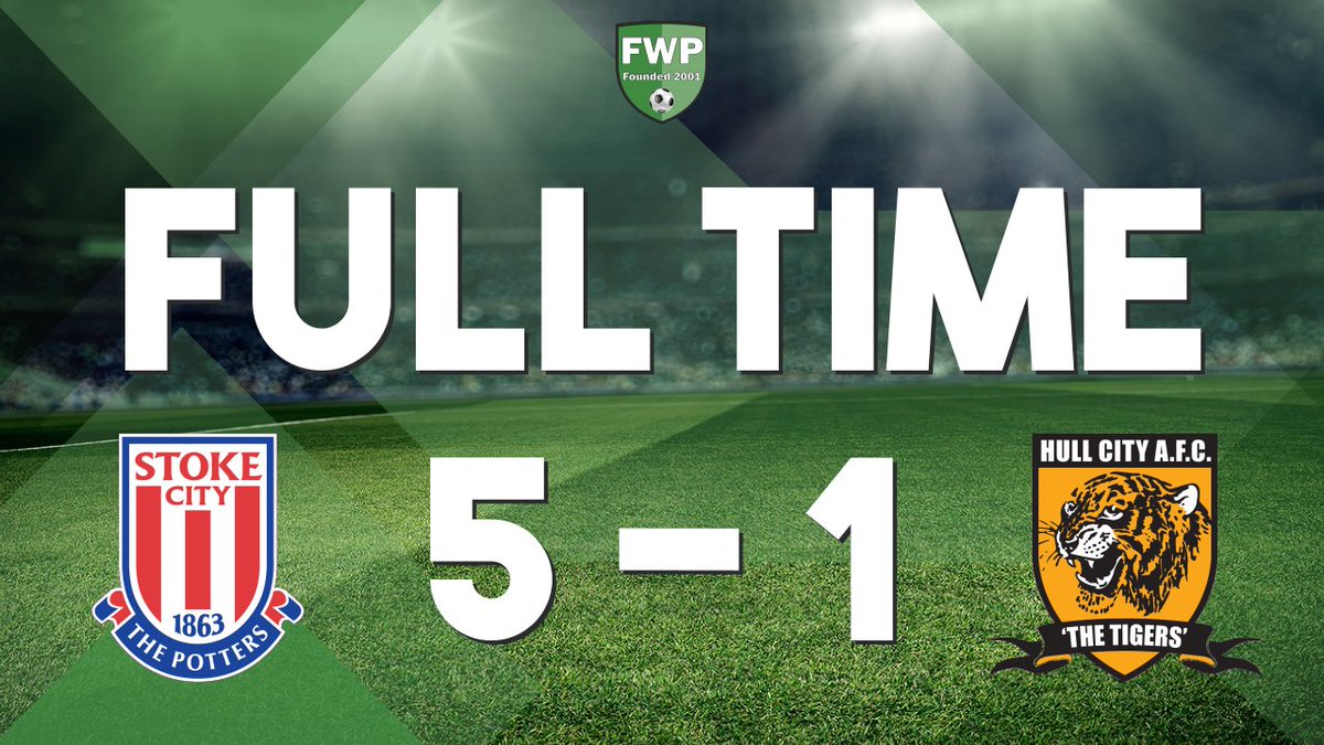 FWPHullCity's tweet photo. FULL-TIME: @FWPStokeCity 5-1 @FWPHullCity https://t.co/eiTx4hSDAA https://t.co/WBuWjrLGpg