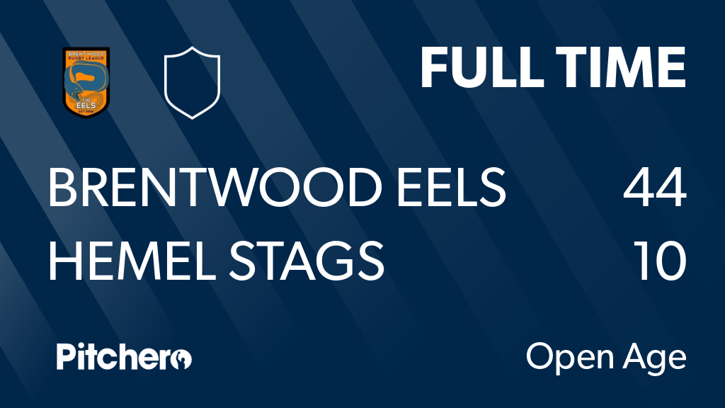 BrentwoodRLFC's tweet photo. HALF TIME: Brentwood EELS 16 - 10 Hemel Stags
#BREHEM #Pitchero
https://t.co/WrDDTrNq77 https://t.co/XLiDPTZwNg