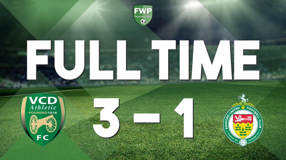 FWPVCDAthletic's tweet photo. FULL-TIME: @FWPVCDAthletic 3-1 Ashford United https://t.co/eBcfq7MsXO https://t.co/hHJCV40XTS