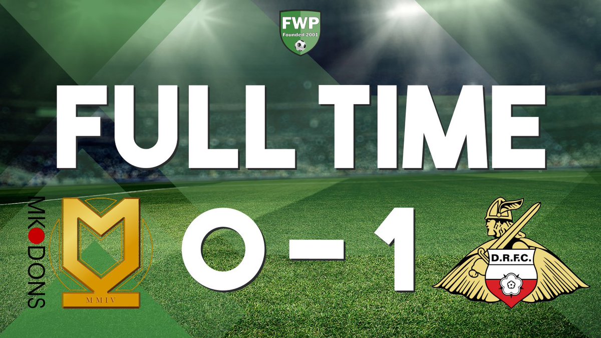 FWPMKDons's tweet photo. FULL-TIME: @FWPMKDons 0-1 @FWPDoncaster https://t.co/rBsUg7QACC https://t.co/q26SOCRQwQ