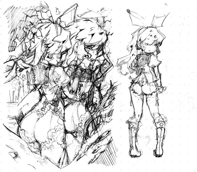 配色はチョコリエール(ブルボン)。露出部分の反転って、なんか……えっちだよねってことです 