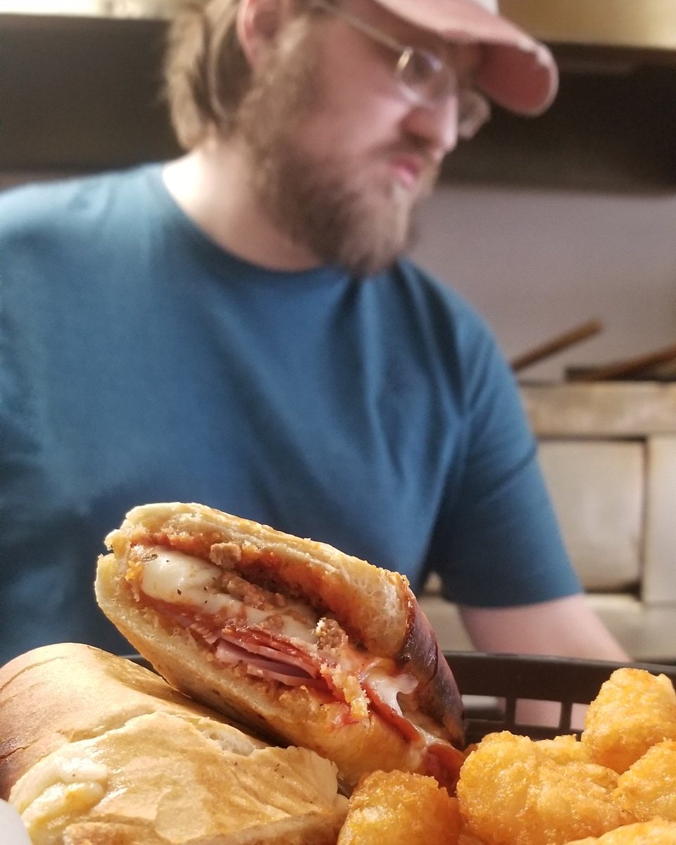 RPizza_Verm's tweet photo. The backbone of R-Pizza. Have you met our proprietor and ring leader Brandon? He's worked at R-Pizza for over 15 years and owned it for almost 9! Stop in today and say hi :) You won't meet a better guy! 

While you're here, ask for the Hoagie &amp; Tots! 8.00 on Saturdays until 4pm! https://t.co/pJLDHfdVcB