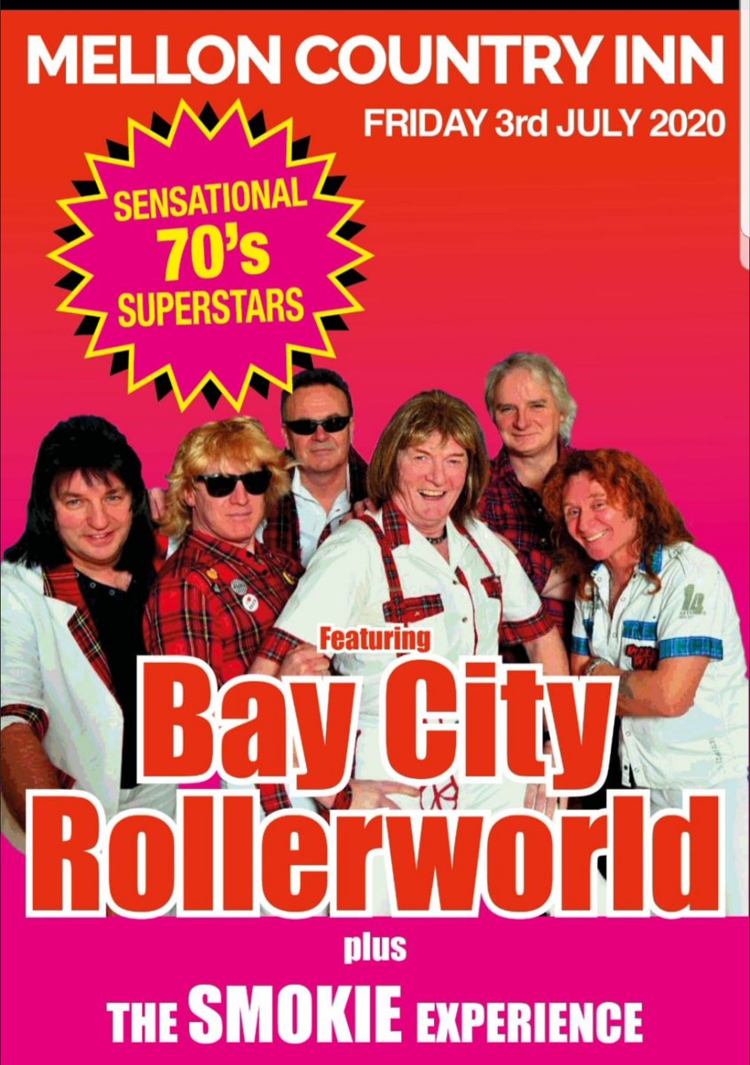💥 Dine, Dance &amp; Stay for just £69pps! 💥

Re-live your favourite 70's memories with Bay City Rollers tribute band 'Bay City Rollerworld!'

Contact our team on T: 028 816 61224 or book online while rooms last! 

Visit: secure.melloncountryhotel.com/bookings/speci…