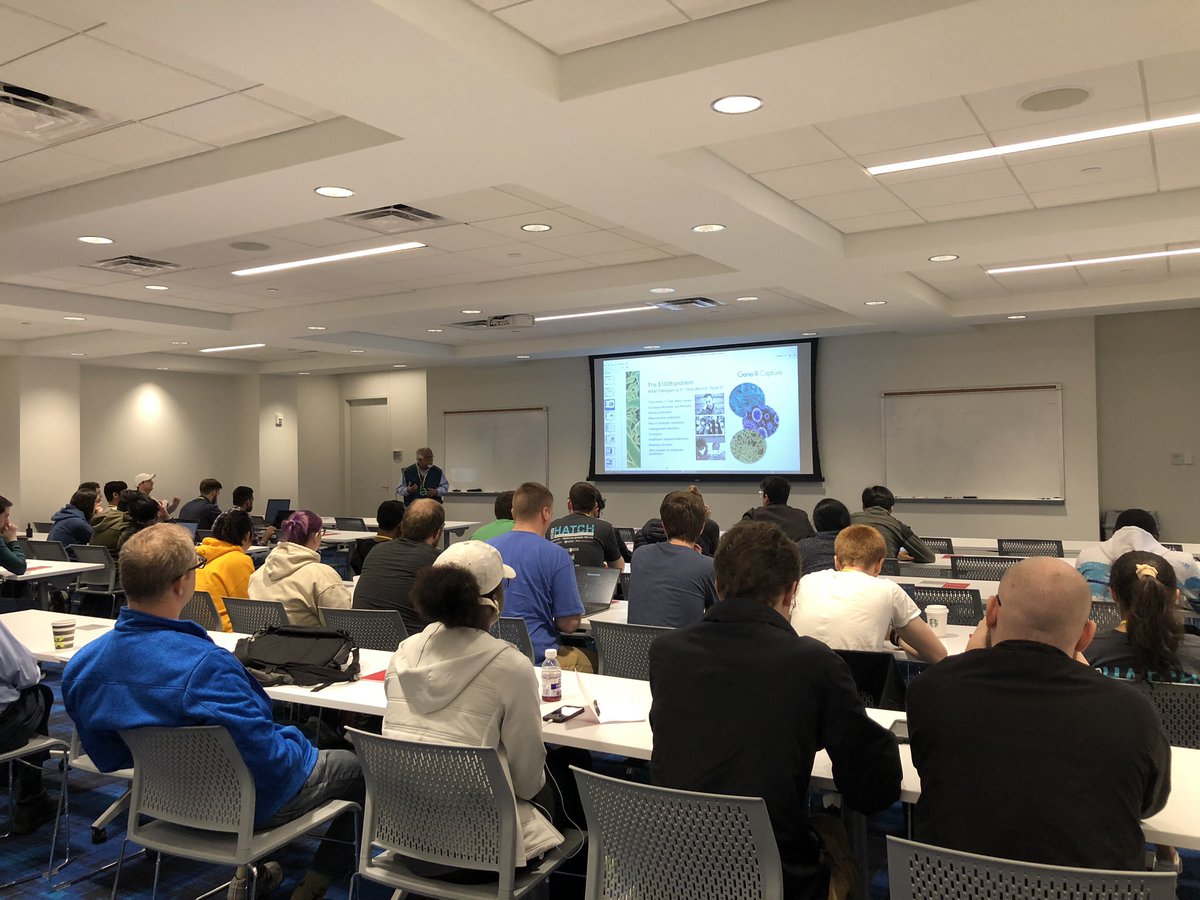 hudsonalpha's tweet photo. Thanks Krishnan Chittur of #HudsonAlpha resident associate @GeneCapture for speaking with #HATCH2020 participants today about the company’s innovative diagnostic technology https://t.co/PsjQqeBJnE