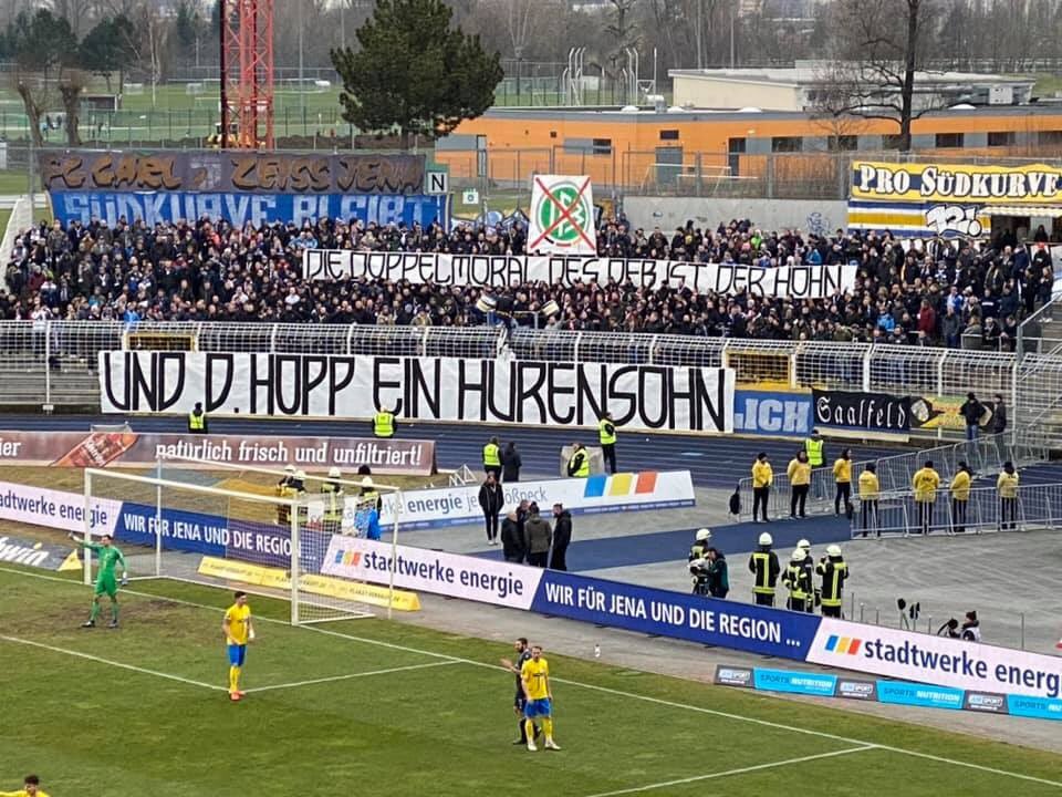 lunc_jul_'s tweet photo. Statement!!! 💯🔥💙💛💭
SO und nicht anders! 
#ScheißHopp #FickDichDFB #FCCm60 https://t.co/651MW029Iu