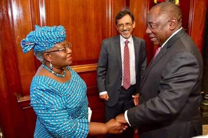 PeterObi's tweet photo. I congratulate my sister, @NOIweala, on her appointment as Member of South Africa’s Economic Advisory Council by President @CyrilRamaphosa. Ngozi is an experienced economic manager, &amp; her appointment is indeed that of a square peg in a square hole. I’m confident she will do well. https://t.co/YTjzuTjxF2