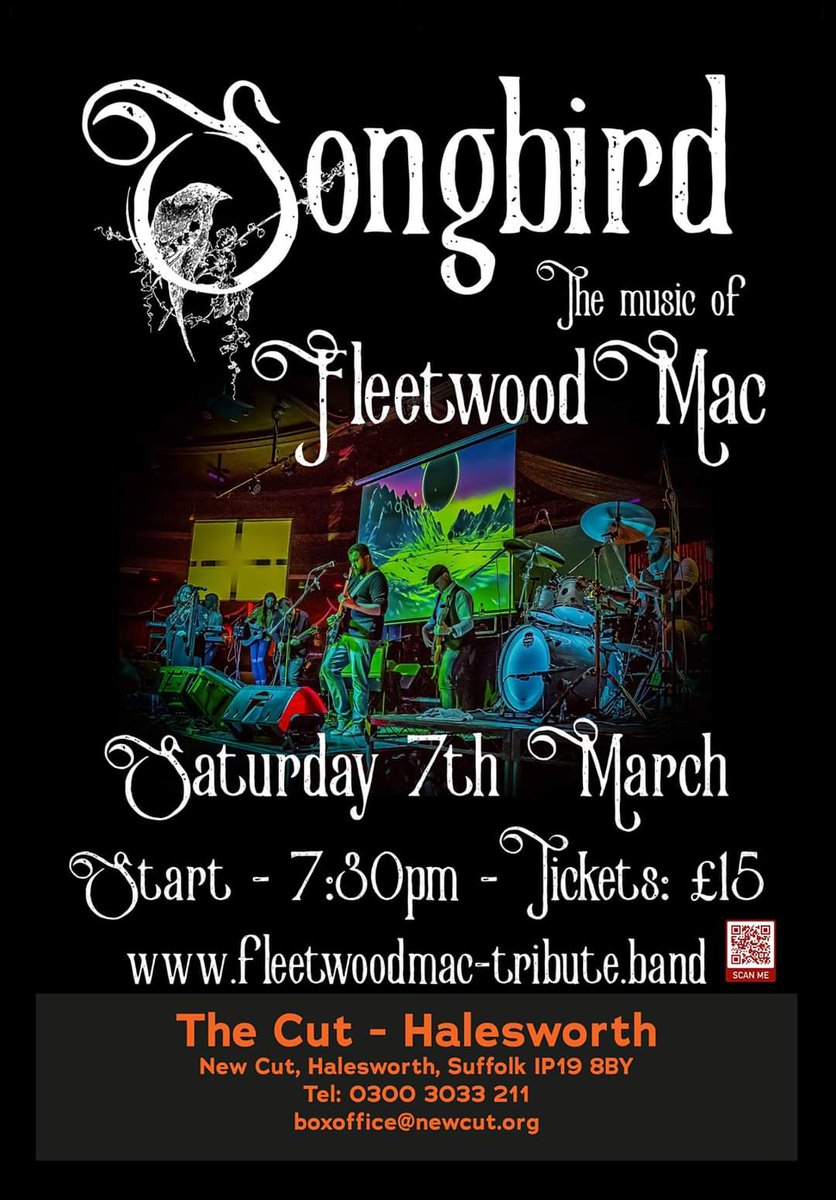 Tonight! See you there for the music of #FleetwoodMac 😀 🎶 #livemusic #suffolk