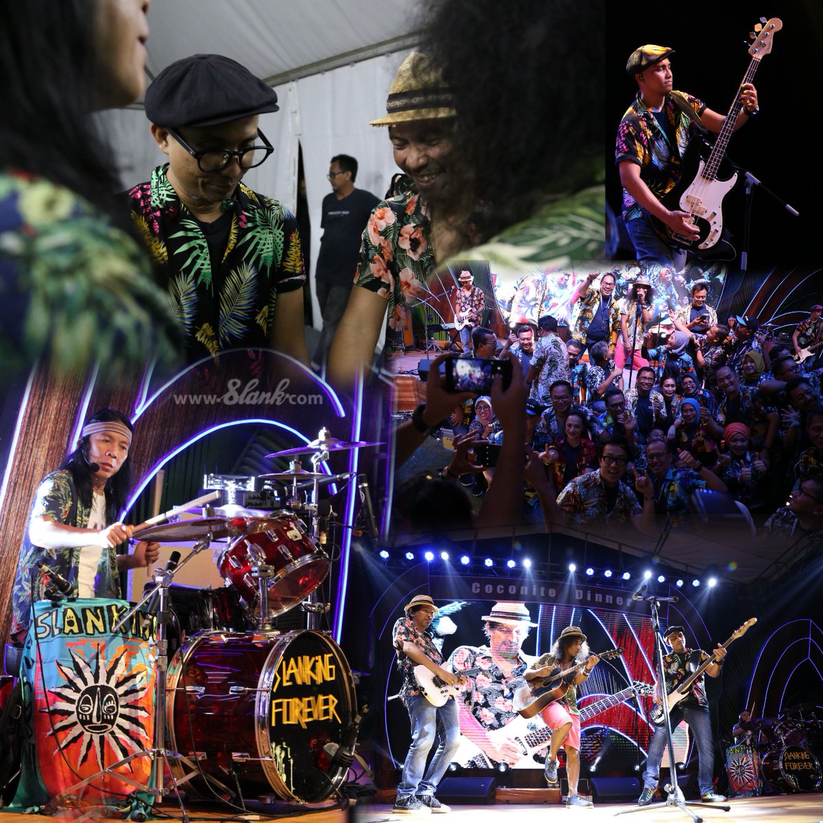 slankdotcom's tweet photo. Slank baru aja manggung di Bali nih!
Jadi mistery guest alias tamu kejutan di acara gathering salah satu perusahaan nasional.
Seru banget nih main di pinggir pantai! Acara juga temanya santai, jadi manggung pake baju pantai deh.
#Slank
#SlankShow
#SlankingForever https://t.co/Soaa336YWs