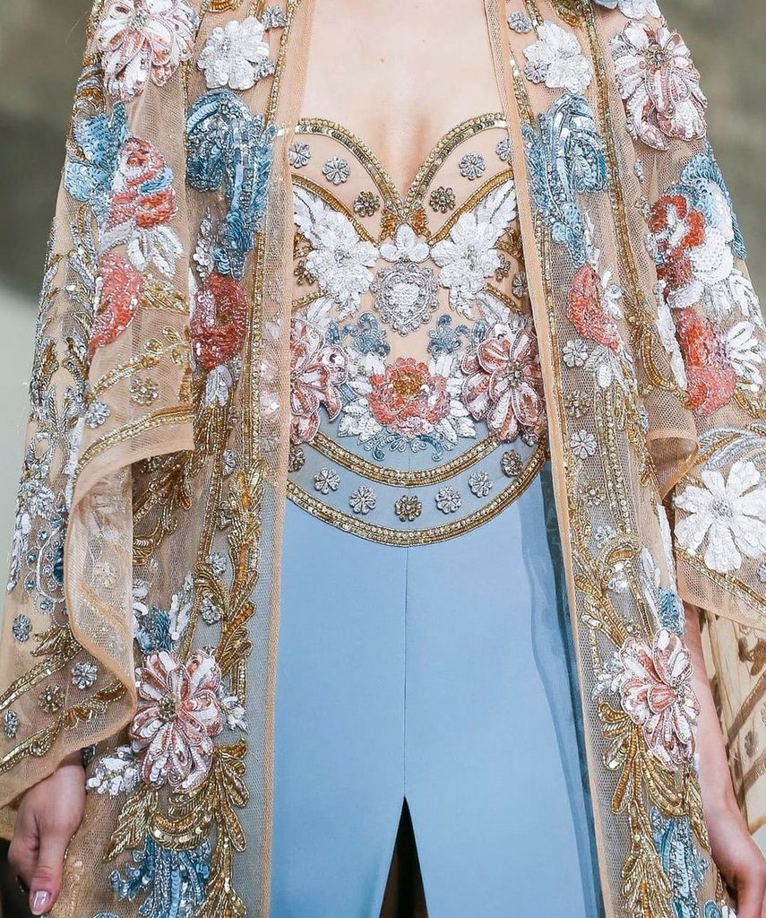 FashionweekNYC's tweet photo. Exquisite Details from the Elie Saab Couture Spring 2020 Collection 😍😍😍 https://t.co/Ni5bw9VKY1