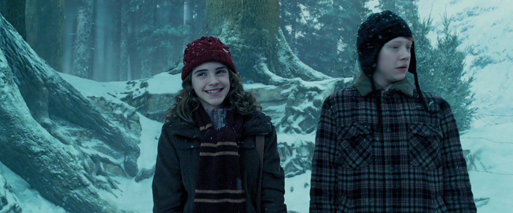 - ron x hermione - harry potter- i will forever be mad by how dirty the movies did them- ron deserved hermione and anyone who doesn't think that is WRONG- HERMIONE YOU'RE HONESTLY THE MOST WONDERFUL PERSON I'VE EVER MET- one of my first ships- i miss them very much