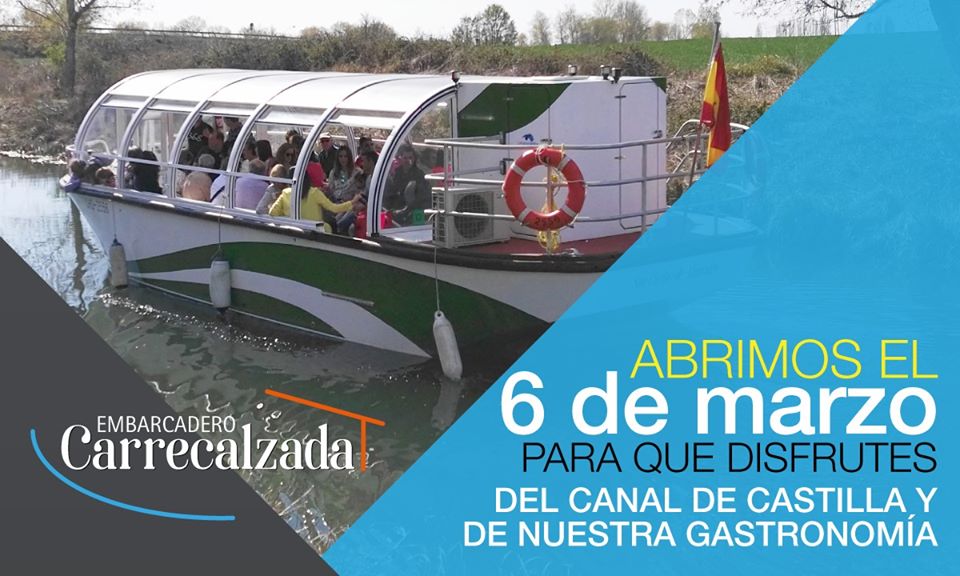 Desde ayer ya puedes disfrutar del #CanaldeCastilla con el barco de #Carrecalzada. #MelgardeFernamental #CuatroVillas de #Amaya