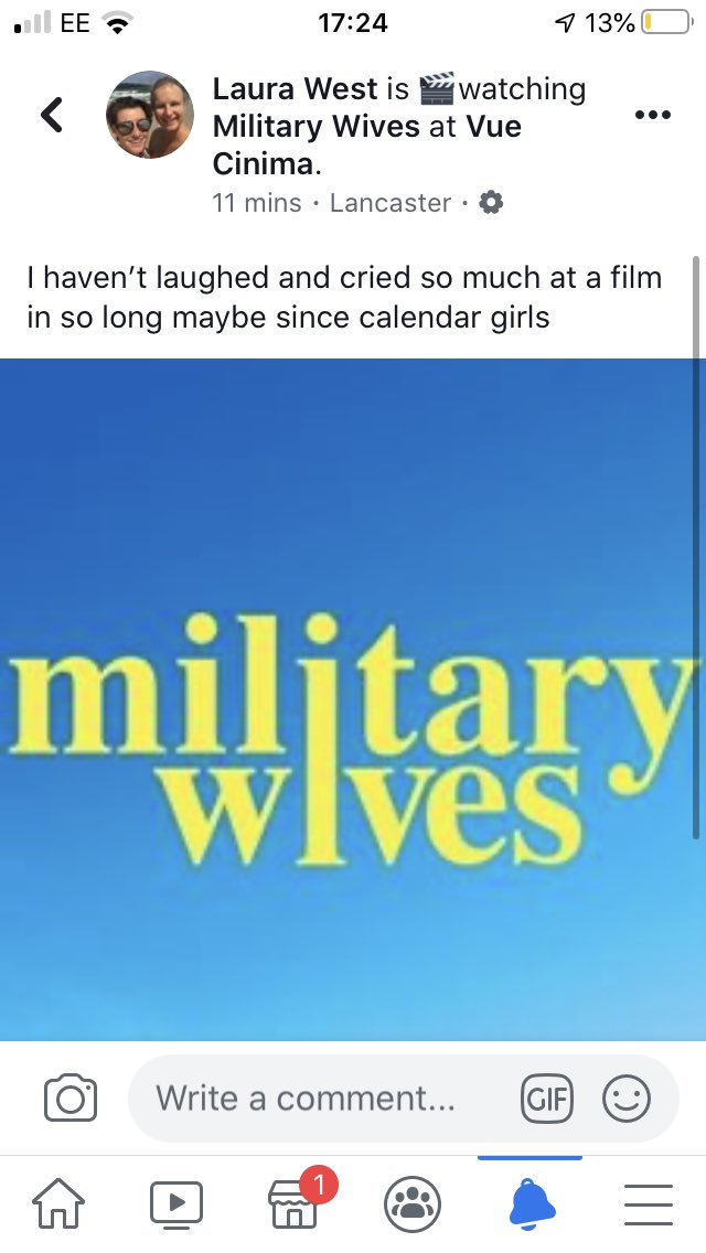 Westy0864's tweet photo. Honestly if you haven’t seen this movie yet it’s a must !! Even if your not military @milwiveschoirs it’s funny sad but also amazing it reminds me so much of calendar girls https://t.co/pSdgqNfUsO