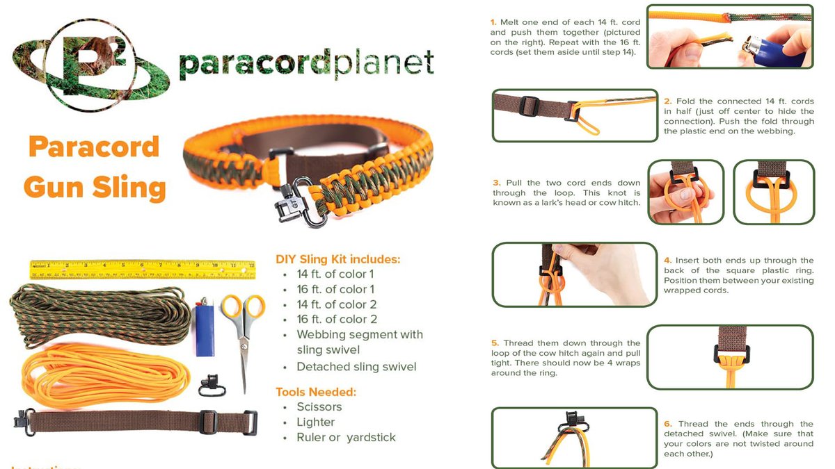 Diy Paracord Sling Paracord Rifle Sling 6 Steps Instructables These