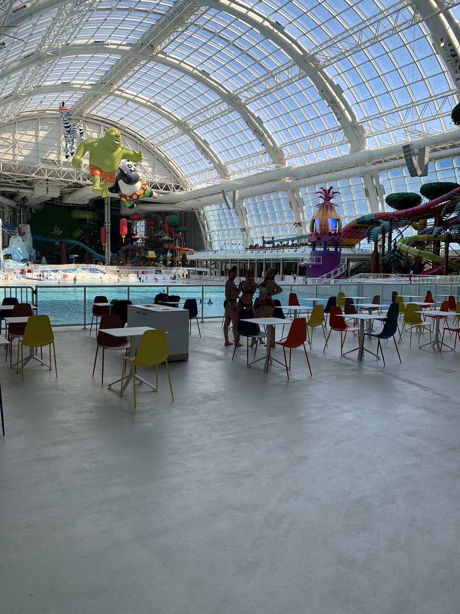 profScardino's tweet photo. Thank you @JimKirkos and the Meadowlands Chamber @MR_Chamber  for a great day @americandream Water Park!! https://t.co/f5R9by88aI