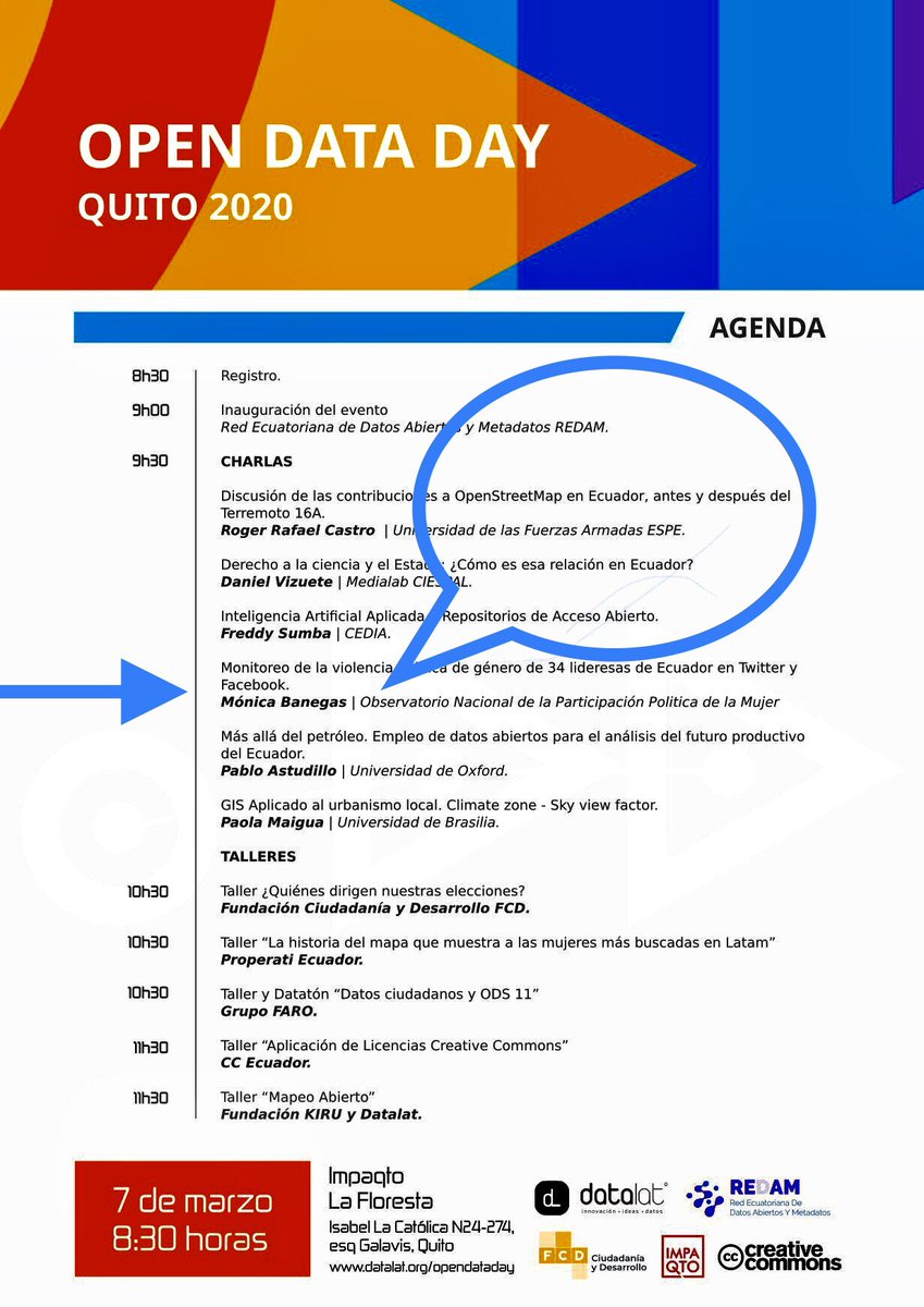 monicabanegasc's tweet photo. Les comento cómo el @Obs_MujeresEc 🔍 monitoreo a la #ViolenciaPolitica de Género de 34 lideresas de Ecuador
Feliz día de los #DatosAbiertos 📊😻 🎉🥳! Por 5to año consecutivo se celebra en #Ecuador #OpenDataDayUIO #OpenData #ODD2020
@ECGobAbierto
#SinViolenciaPolitica 🙋🏻♀️🇪🇨🇪🇨 https://t.co/Oc7jaKmQQa