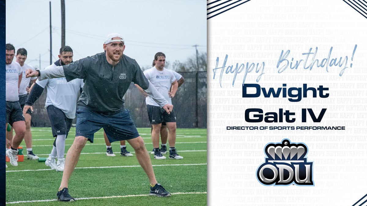 ODUFootball's tweet photo. Happy Birthday Coach Galt ‼️‼️🥳🎊💪

#ReignOn | #ODUFB 🦁 https://t.co/QnfAkDO8Sx