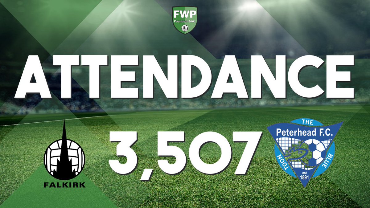 FWPPeterhead's tweet photo. ATTENDANCE: @FWPFalkirk v @FWPPeterhead - 3,507 https://t.co/OyJFNh6Y0i https://t.co/RRKHhBJVfk