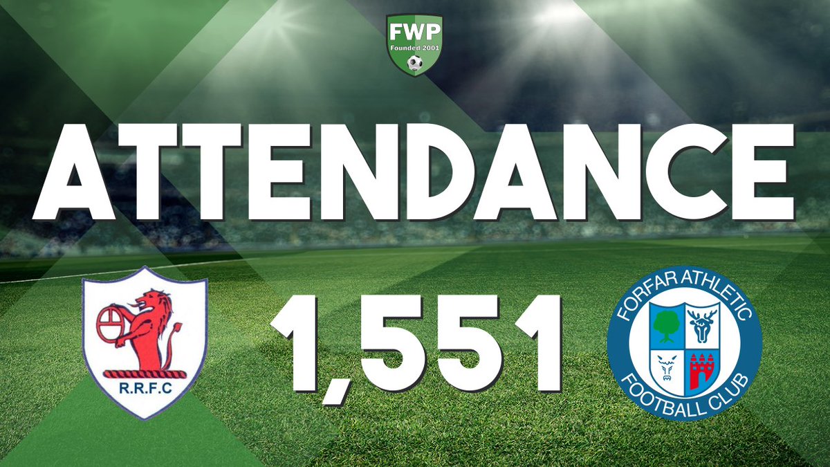 FWPForfar's tweet image. ATTENDANCE: @FWPRaithRovers v @FWPForfar - 1,551 footballwebpages.co.uk/match/2019-202…