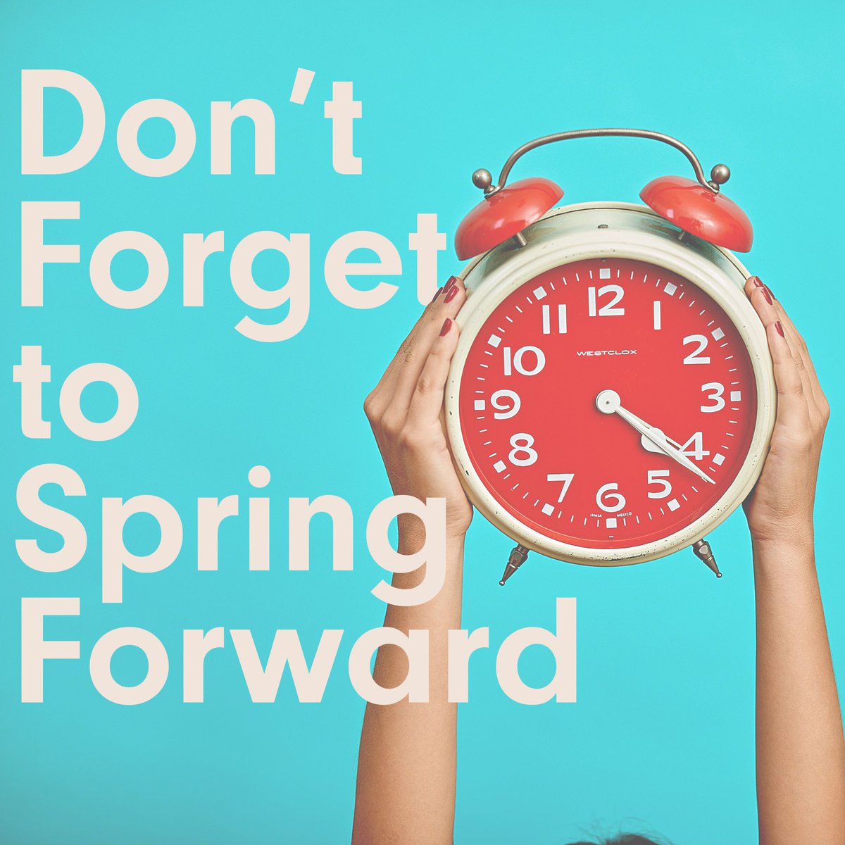 riskoften's tweet photo. This weekend is Spring Forward! Set those old timey clocks forward an hour and make sure you have plenty of time to grab a coffee before service. We are excited to worship with you! https://t.co/QY8jMRfF37