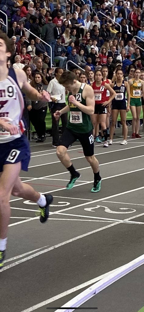 Section6TF's tweet image. Vinny Pagluaccio from West Seneca East takes third in the 1000m