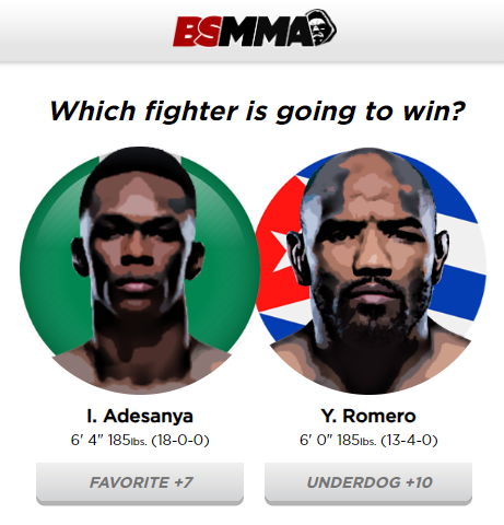 BigShotMMA's tweet photo. Only a few hours left to get your picks in for #UFC248: Adesanya vs Romero! The octagon opens at 6:30PM EST and we've got free + paid entry contests available to win cash &amp; prizes! Get in on the action @ https://t.co/ea3IQYRR2A #bsmma #fantasy #mma https://t.co/QyfJEcSyiQ