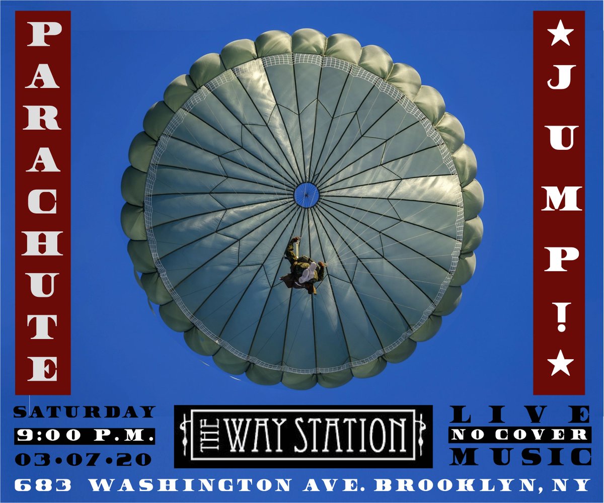 Live music tonight with Zamba2Samba at 7pm and Shannon McArdle at 8pm.  Followed by Parachute Jump Night! With Parachute Jump at 9, Phil Gammage at 10 and rounding out the night is The Viggs at 11pm.