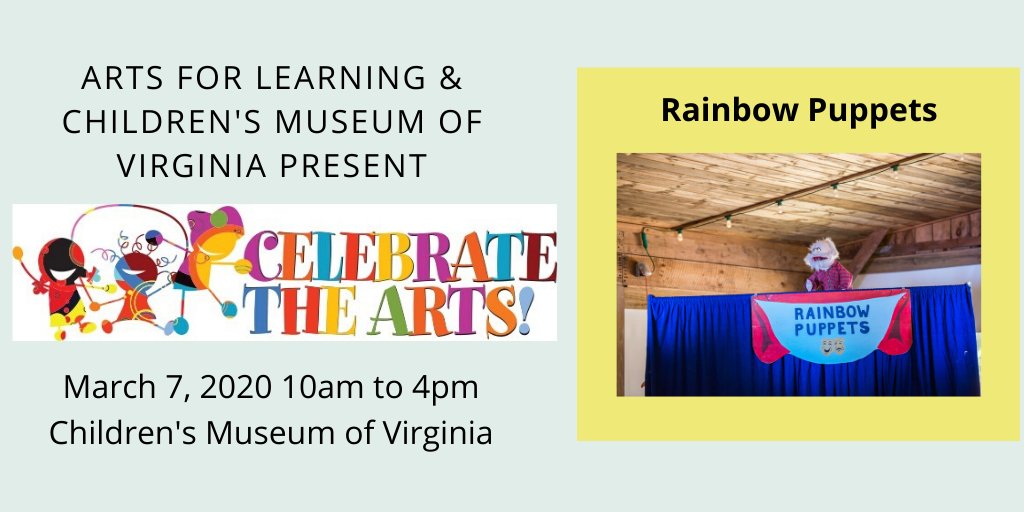 Arts For Learning Virginia On Twitter Come See Rainbow Puppets
