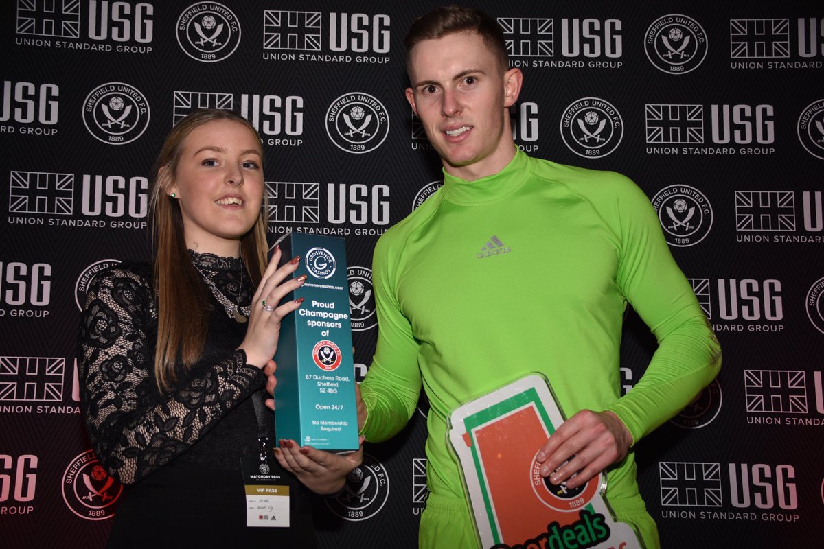 SheffieldUnited's tweet photo. Man of the Match 🧤 https://t.co/9BAOLBeI5W