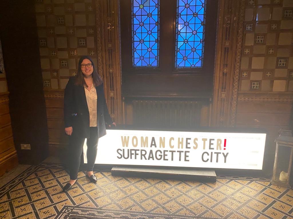 rachelhorman's tweet photo. #lWD2020 Womanchester has a much better ring to it 💃🏻 https://t.co/t658DI3YDg