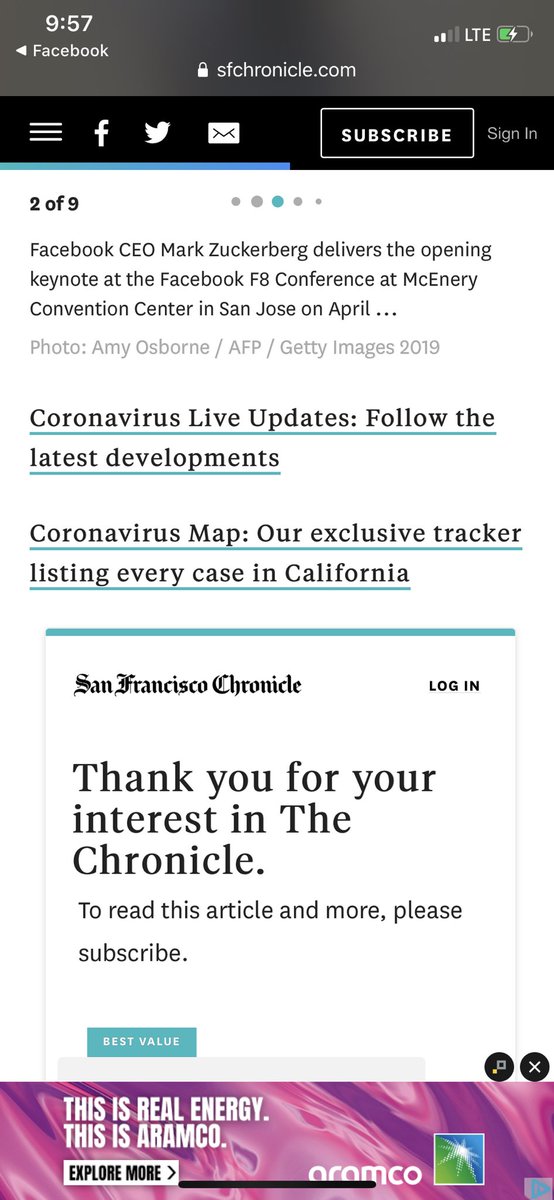emiliejohnson's tweet photo. Hey @sfchronicle, you should consider removing the paywall from important community Coronavirus updates cc @rolandlisf @ChaseDiFelice https://t.co/tYUhcyQRv4