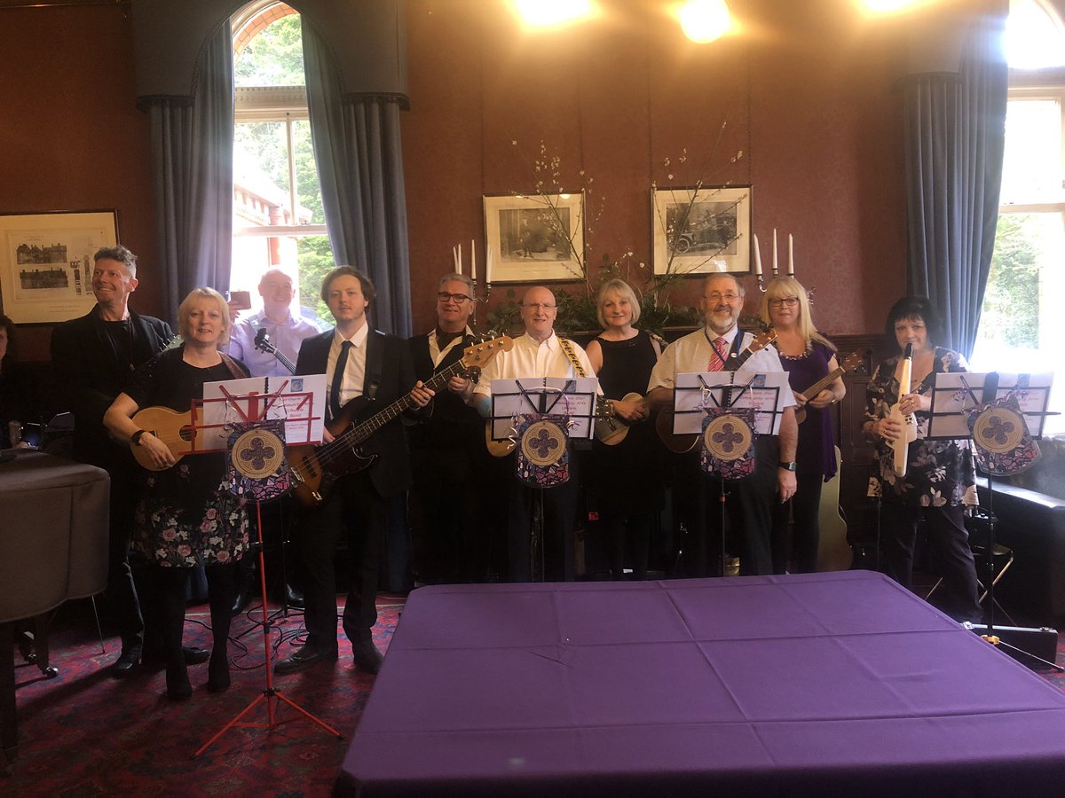 Northern Star Uke band’s first wedding gig today and what an honour! Our love and best wishes to Matt and Russ 🥂