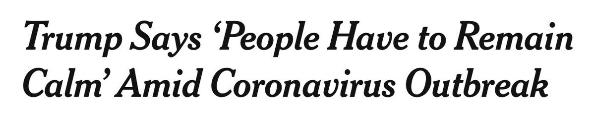 The headline on Peter Baker’s New York Times piece on Trump’s dangerous and dishonest CDC comments is itself dangerous and dishonest. This is simply not a reasonable, neutral presentation of what happened. It is propaganda that masks the president’s unfitness.