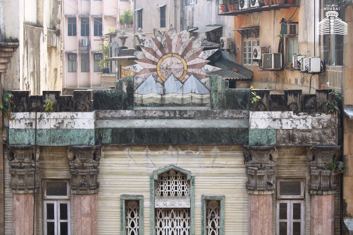 artdecomumbai's tweet photo. Magnificent Bai Pirojbai Dadabhoy Maneckji Vatcha Agiary, D N Road, Fort. 1937-45. Consecrated on May 19, 1881, and built by Bai Pirojbai, widow of the late Seth Dadabhoy Maneckji Vatcha. #Zoroastrian #firetemple
#Parsi #Fravashi #AtashBehram #Lamassu #artdeco #mumbai #india https://t.co/43s4R0NpMP