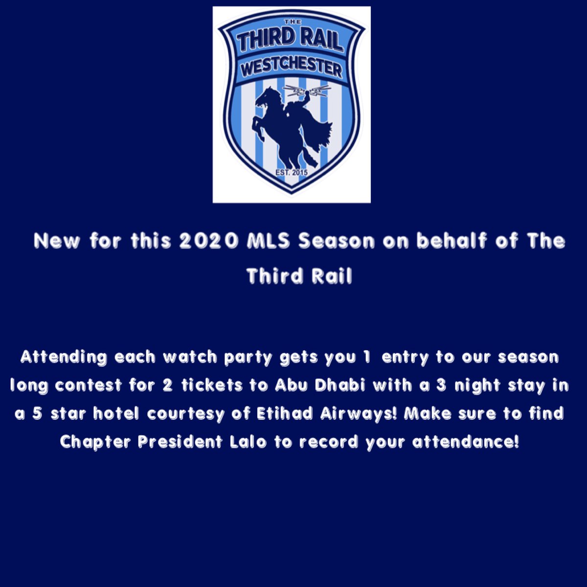 thirdrail914's tweet photo. Also volunteering for Third Rail events and community service events will get you even more entries! #ThirdRailSC #ThirdRail914 https://t.co/y1X9Ylu27X