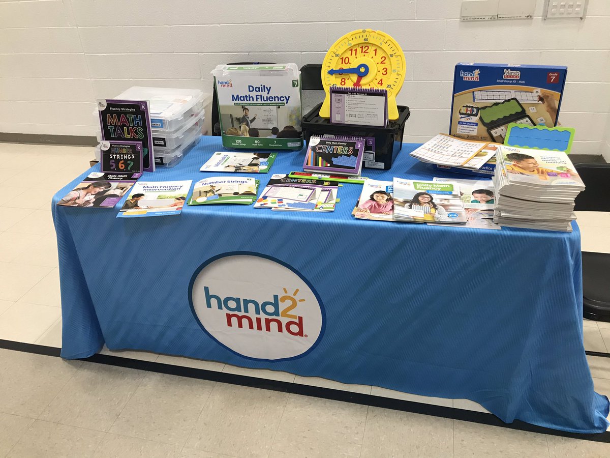 MrMichMath's tweet image. Taking a break from 7th grade students to work with teachers on fluency and show off some hands-on products. #ictmposen