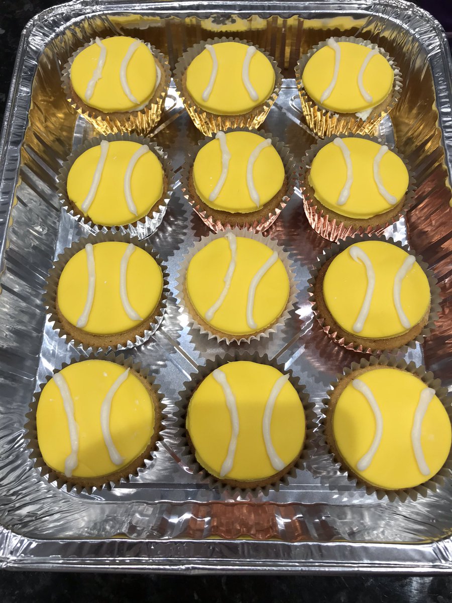 17mattwalton's tweet photo. My @sportrelief related cupcakes for tomorrow’s @Kbahousechamp competition! My favourite sport -  tennis!🎾 @KBAGriffin, I’ve gave my best shot, now can you? @MrBott_KBA if we have the same idea, you can’t blame me for copying you this time. I have baked them first! @IamMisterMba https://t.co/Vjy2hn4Lj9