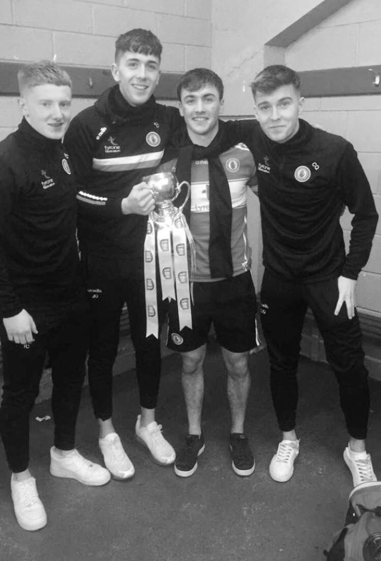 ErrigalCiaran1's tweet photo. Congratulations to @TyroneGAALive U20’s, back2back Ulster Campions.
Maith thú. #Cormac #Joe #Tiarnan #Darragh https://t.co/VQ8nmaBX3x