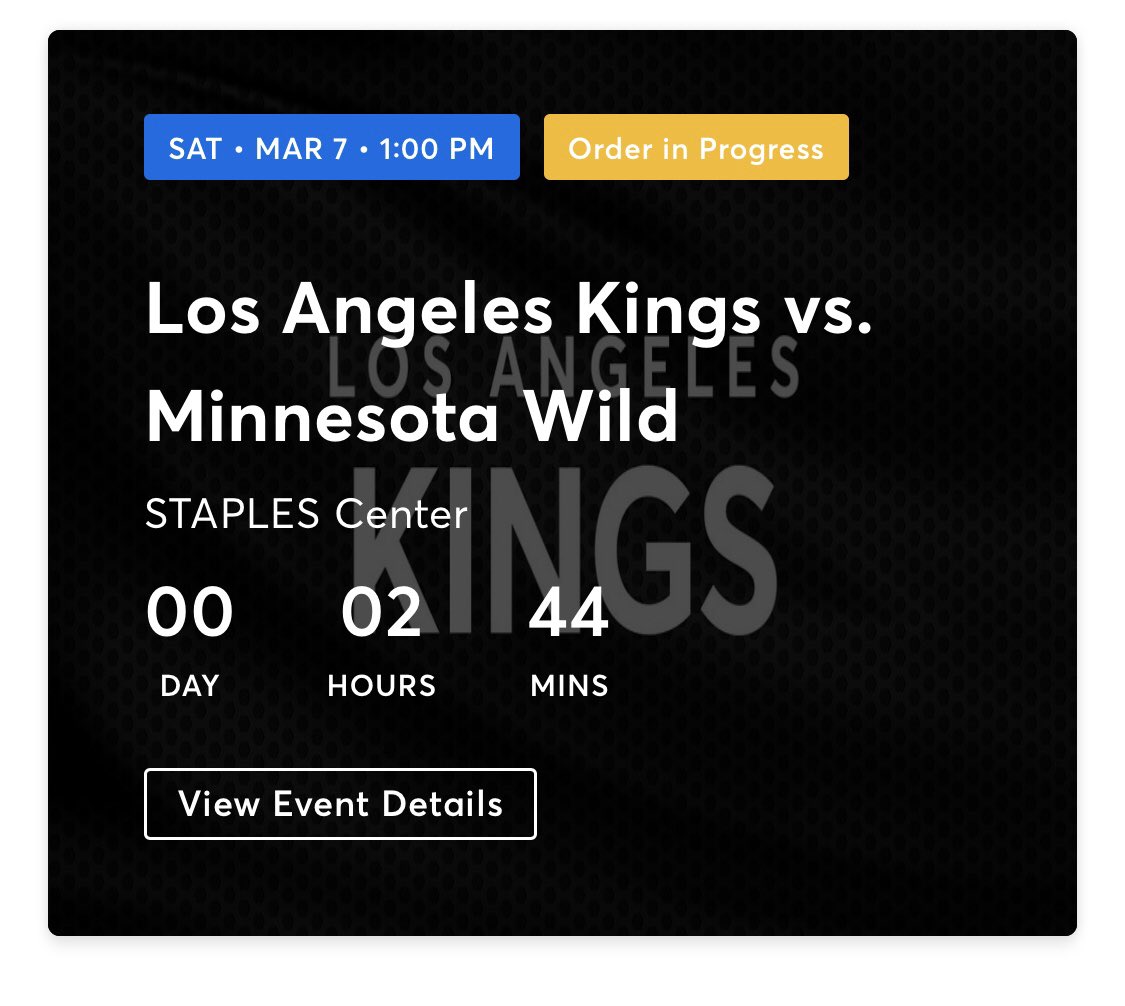 GeorgeRose86's tweet photo. @Ticketmaster I have tickets for a game in 3hrs time and it still says order in progress. Please help! https://t.co/VbZyarAEuD