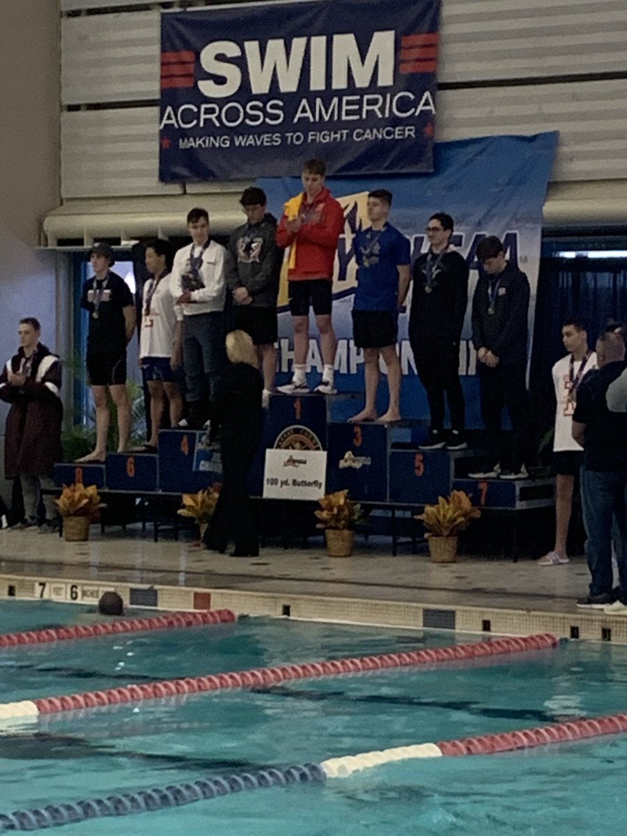 IV_SwimAndDive's tweet photo. Peyton Broderick from Chenango Valley places 8th (public school) in the 100 Butterfly https://t.co/puXczwFlYj