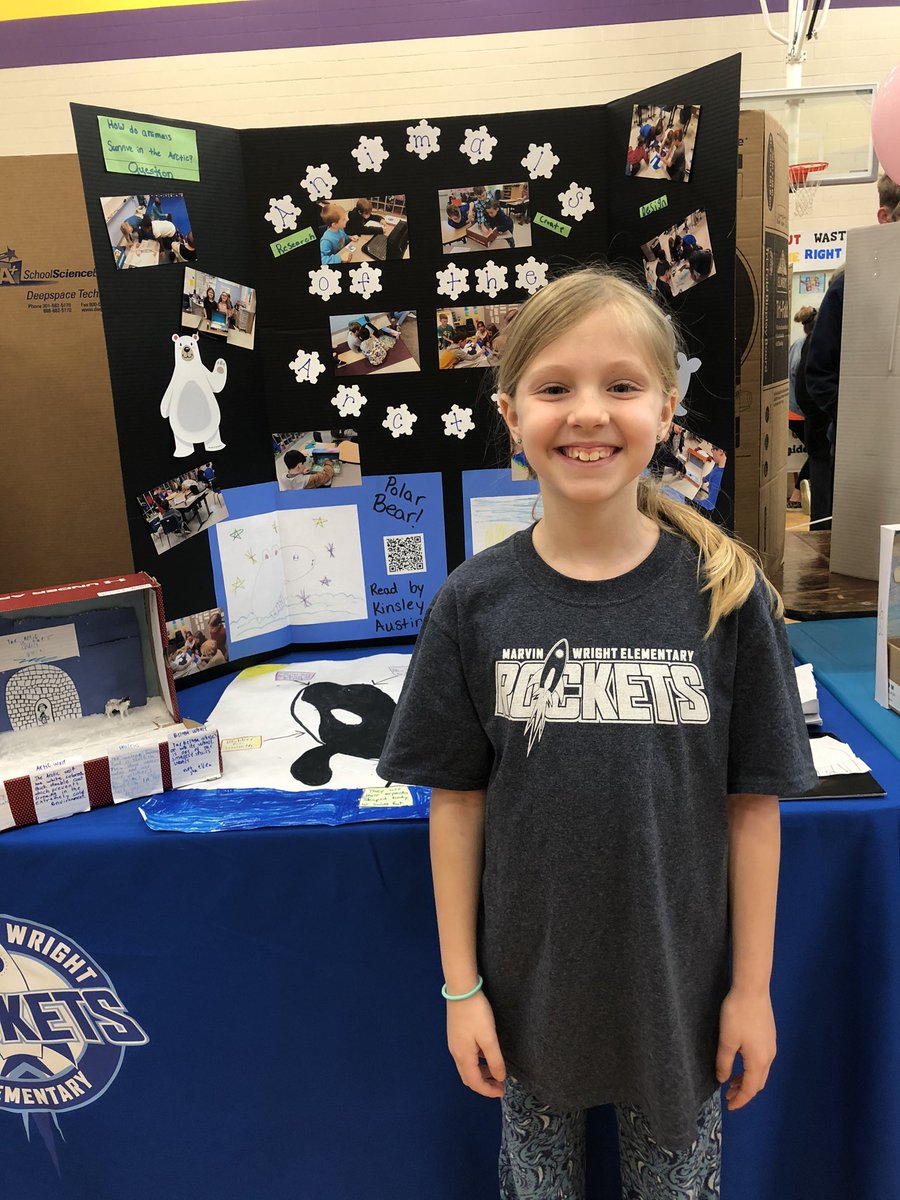 pstrickland22's tweet photo. Reagan did a great job representing 3rd grade today at the STEM Expo! @MarvinWrightEle @MauryCoSchools https://t.co/8ec5I7sq79