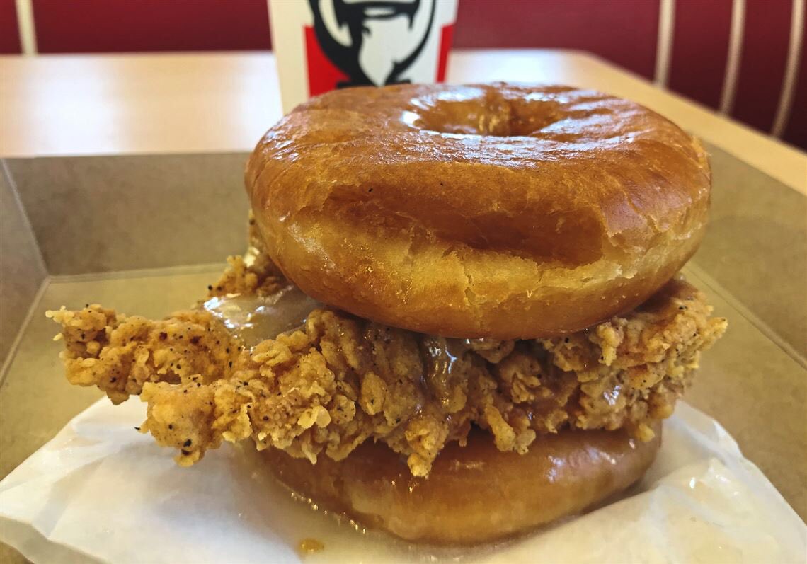 #heartdisease. kills millions and we put fried chicken between donuts SMH. ...